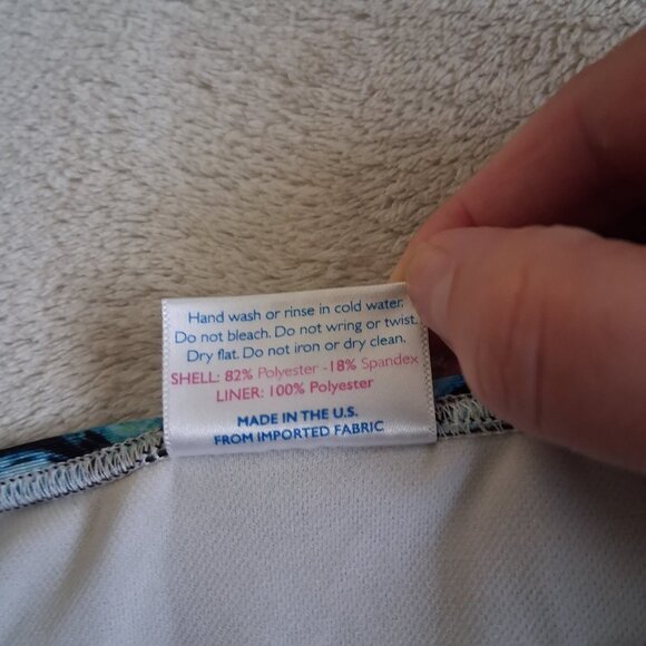 Fin Fun Mermaidens Girl's Size M Teal Mermaid Scale Print Bikini Swimsuit - Picture 5 of 9